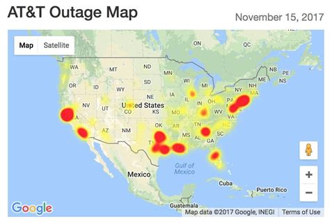at and t outage in my area